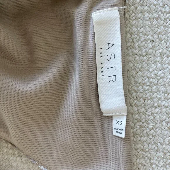 ASTR Gold Velvet Coco Bodycon Mini Dress (xs) - Picture 7 of 9